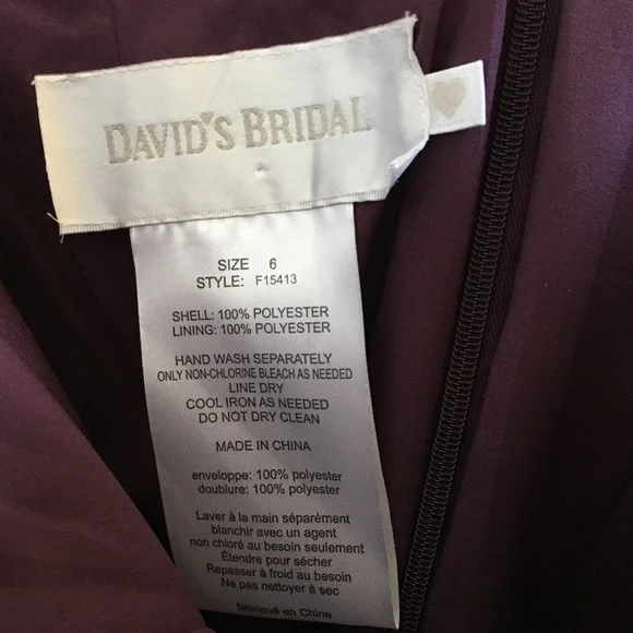FINAL MARKDOWN Nwt David’s bridal strapless tea length dress 6 - Picture 4 of 13